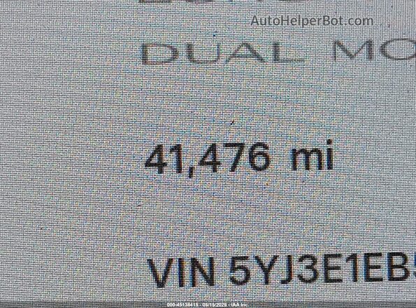 5YJ3E1EB5MF099856 2021 TESLA MODEL 3 Синий Панорамный вид салона 360°