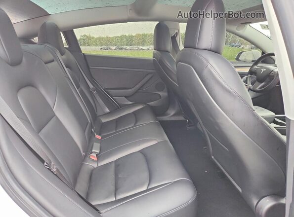 5YJ3E1EB5NF117595 2022 TESLA MODEL Белый Вид задних сидений