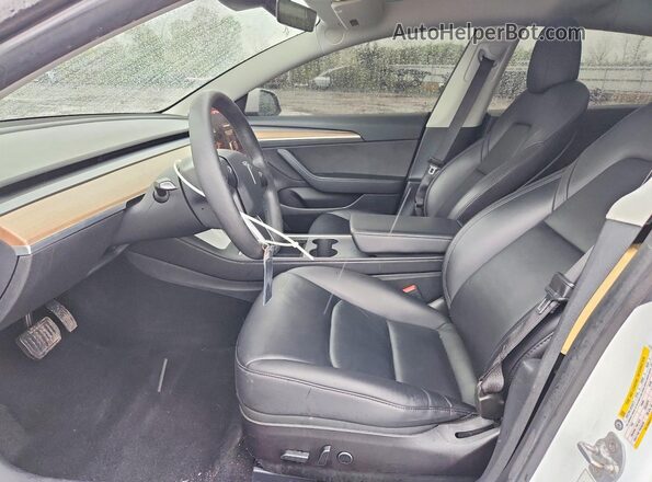 5YJ3E1EB5NF117595 2022 TESLA MODEL Белый Вид салона спереди