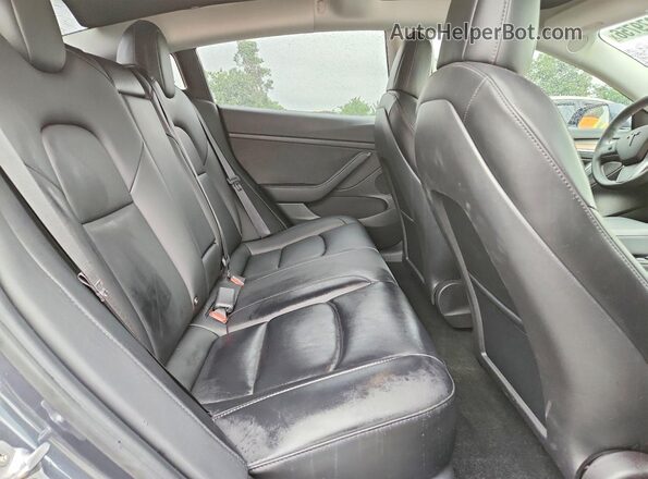 5YJ3E1EB5NF123767 2022 TESLA MODEL Charcoal Rear seats view