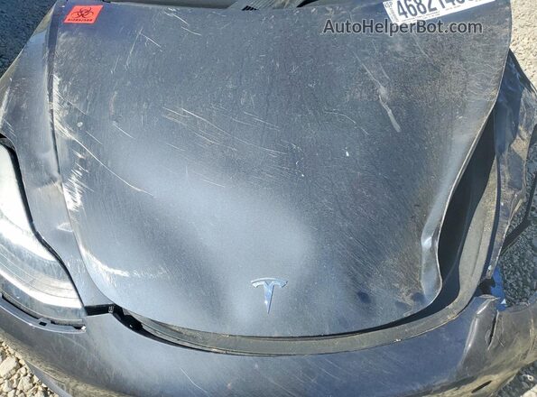 5YJ3E1EB5NF204834 2022 TESLA MODEL Серый Вид задней части салона