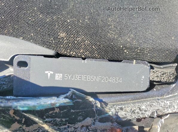 5YJ3E1EB5NF204834 2022 TESLA MODEL Серый Вид подкапотного пространства