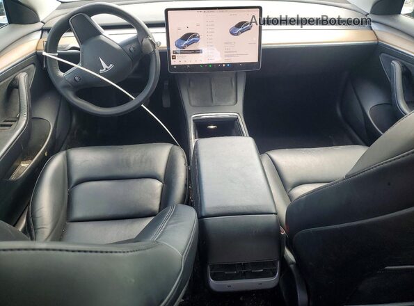 5YJ3E1EB5NF227076 2022 TESLA MODEL Белый Вид панели приборов