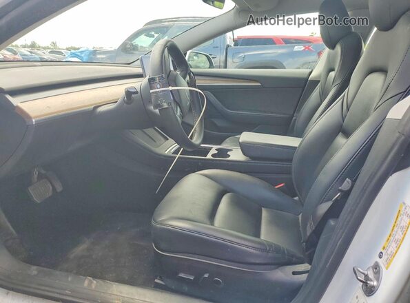 5YJ3E1EB5NF227076 2022 TESLA MODEL Белый Вид салона спереди