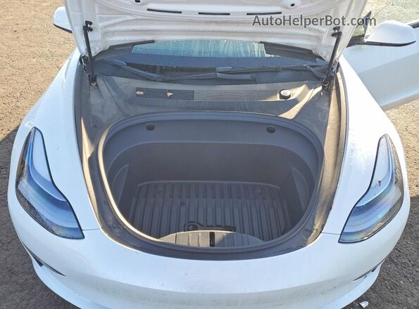 5YJ3E1EB5NF227076 2022 TESLA MODEL Белый Вид задней части салона