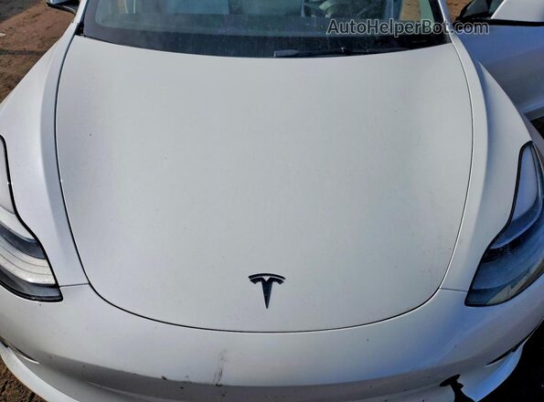 5YJ3E1EB5NF264354 2022 TESLA MODEL Белый Вид задней части салона