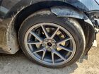 2022 Tesla Model 3 Black vin: 5YJ3E1EB5NF289593 Damage: Right Front Wheel, Curb Rash, > 12 Inches