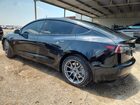 2022 Tesla Model 3 Black vin: 5YJ3E1EB5NF289593 Damage: Left Rear Wheel, Curb Rash, > 12 Inches