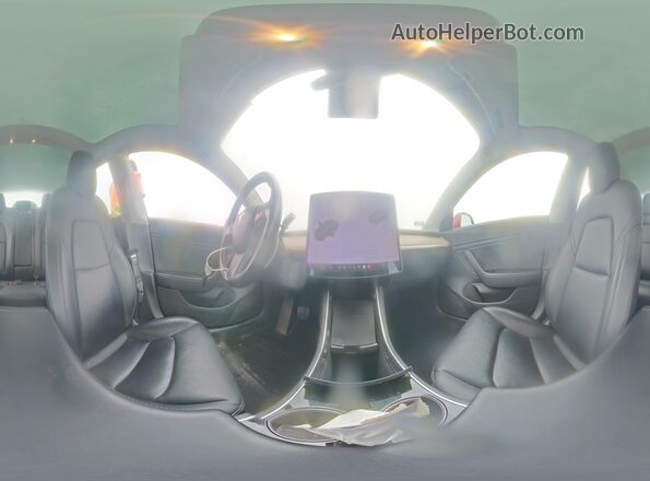 5YJ3E1EB6JF111475 2018 TESLA MODEL Красный Вид наклейки с VIN-кодом
