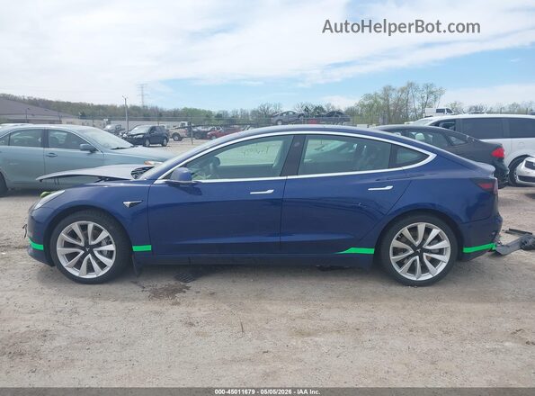 5YJ3E1EB6KF413396 2019 TESLA MODEL 3 Синий Вид задней части салона