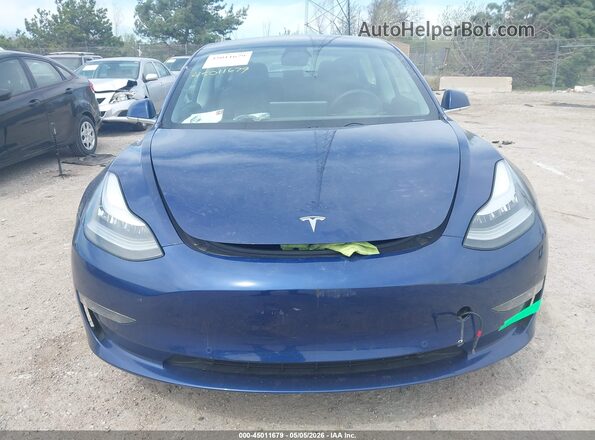 5YJ3E1EB6KF413396 2019 TESLA MODEL 3 Синий Вид панели приборов