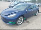 2019 Tesla Model 3 Long Range/performance Синий vin: 5YJ3E1EB6KF413396