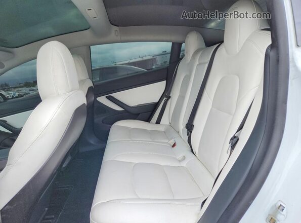 5YJ3E1EB6KF421904 2019 TESLA MODEL Белый Вид задних сидений