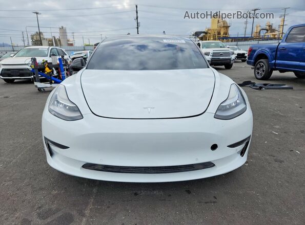 5YJ3E1EB6KF421904 2019 TESLA MODEL Белый Вид спереди