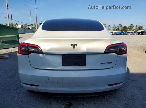 5YJ3E1EB6LF606939 2020 TESLA MODEL Белый Вид сзади