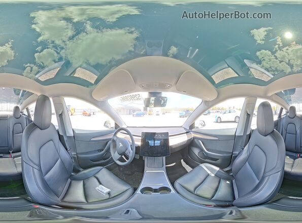 5YJ3E1EB6NF199899 2022 TESLA MODEL Белый Панорамный вид салона 360°