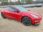 2022 Tesla Model 3 Красный vin: 5YJ3E1EB6NF233582