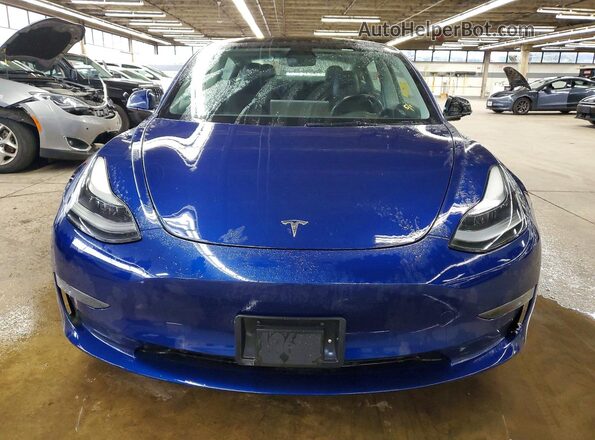 5YJ3E1EB6NF290588 2022 TESLA MODEL Синий Вид спереди