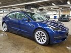 2022 Tesla Model 3 Синий vin: 5YJ3E1EB6NF290588 Damage: Right Front Fender, Dent(S) W/ Paint Dmg, 3 To 4 Inches