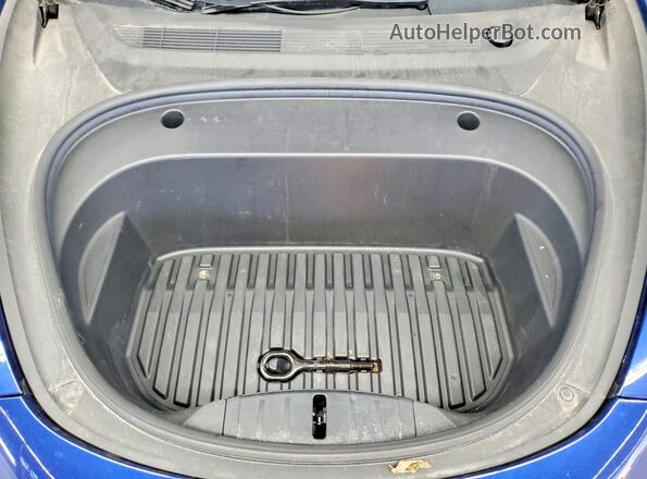 5YJ3E1EB6NF290588 2022 TESLA MODEL Синий Вид задней части салона