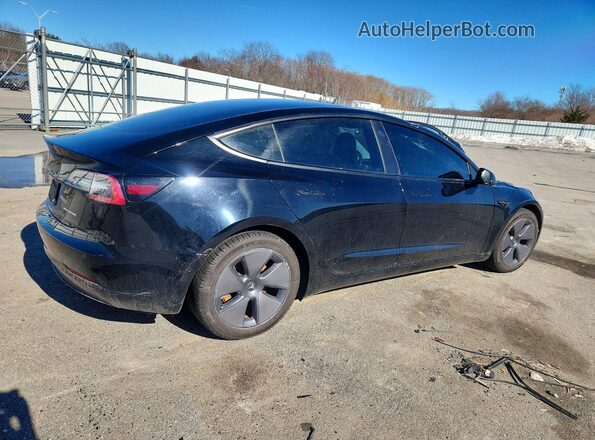5YJ3E1EB6NF358551 2022 TESLA MODEL Black Tył prawy