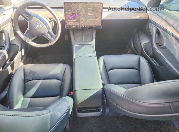 5YJ3E1EB6NF358551 2022 TESLA MODEL Black Widok deski rozdzielczej