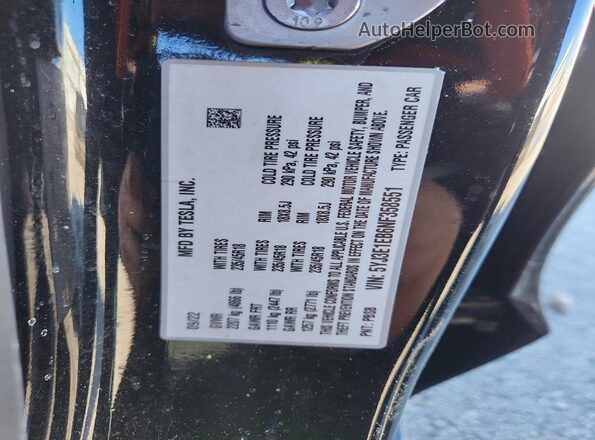 5YJ3E1EB6NF358551 2022 TESLA MODEL Black Widok komory silnika