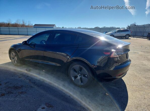 5YJ3E1EB6NF358551 2022 TESLA MODEL Black Tył lewy