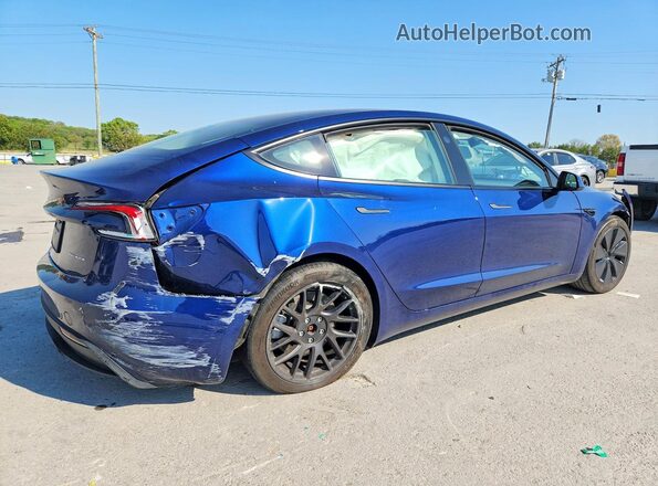 5YJ3E1EB6RF718522 2024 TESLA MODEL Blue უკანა მარჯვენა