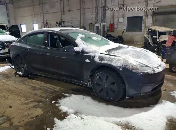 5YJ3E1EB6SF902168 2025 TESLA MODEL Угольный Передняя правая четверть