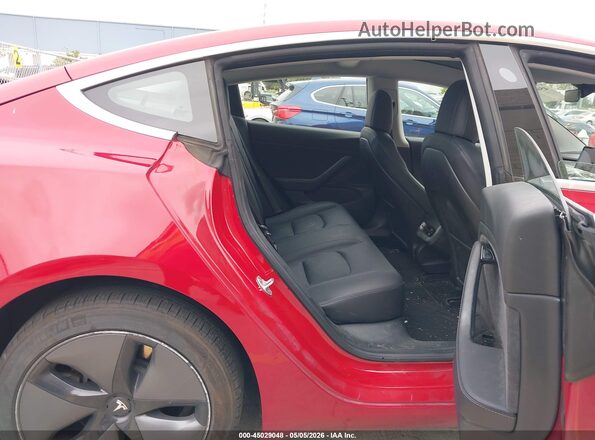 5YJ3E1EB7JF085002 2018 TESLA MODEL 3 Красный Вид наклейки с VIN-кодом