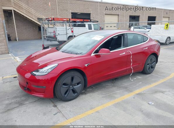 5YJ3E1EB7JF085002 2018 TESLA MODEL 3 Красный Передняя левая четверть