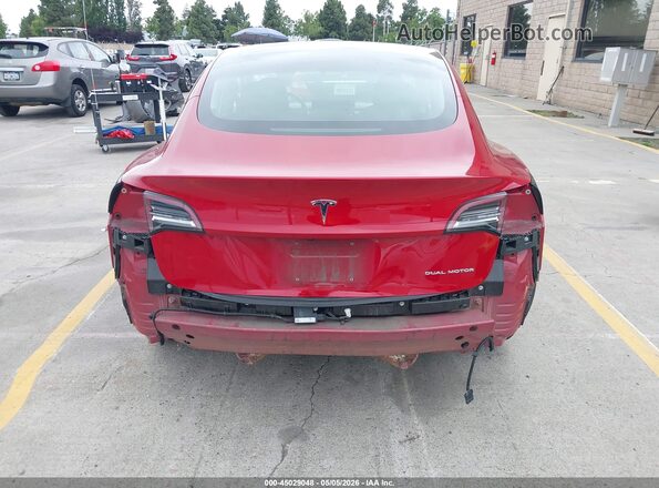5YJ3E1EB7JF085002 2018 TESLA MODEL 3 Красный Вид спереди