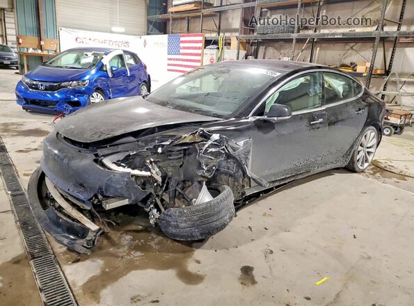 5YJ3E1EB7JF149264 2018 TESLA MODEL Black Передня ліва чверть