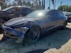 2019 Tesla Model 3 Серый vin: 5YJ3E1EB7KF205463 Damage: Left Front Fender, Severe Damage, Replacement Required