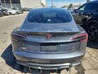 2019 Tesla Model 3 Серый vin: 5YJ3E1EB7KF205463 Damage: Deck Lid, De-Identify, Removal Required