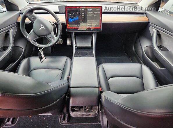 5YJ3E1EB7KF413665 2019 TESLA MODEL White წინა პანელის ხედი