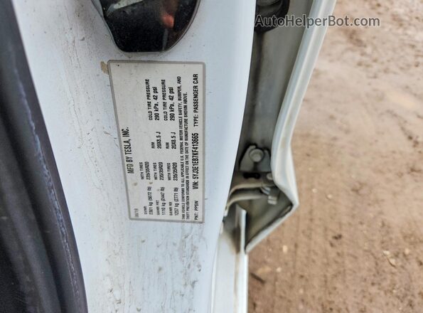 5YJ3E1EB7KF413665 2019 TESLA MODEL White ძრავის განყოფილების ხედი