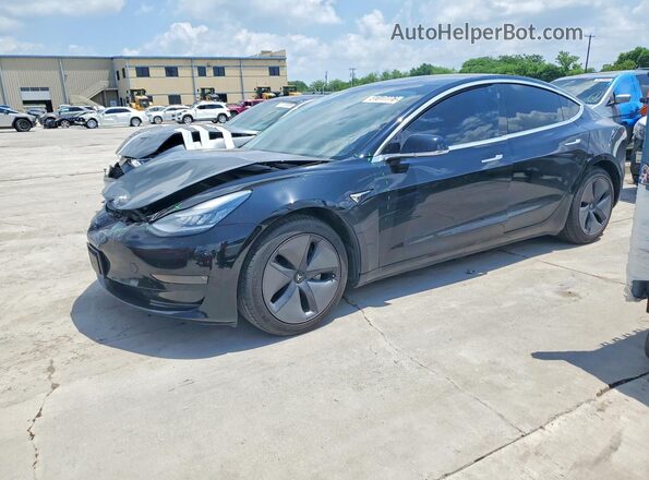 5YJ3E1EB7LF636662 2020 TESLA MODEL Черный Передняя левая четверть