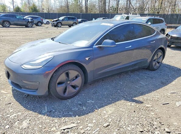 5YJ3E1EB7LF790322 2020 TESLA MODEL Gray Vista tres cuartos delantera izquierda
