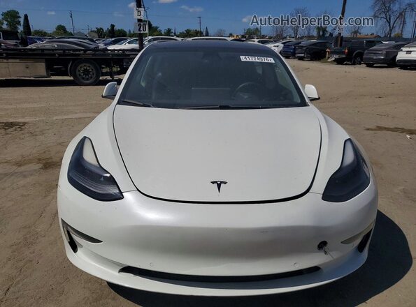 5YJ3E1EB7MF049640 2021 TESLA MODEL Белый Вид спереди