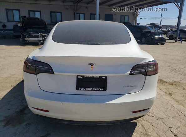 5YJ3E1EB7MF049640 2021 TESLA MODEL Белый Вид сзади