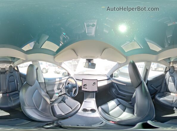 5YJ3E1EB7MF049640 2021 TESLA MODEL Белый Вид наклейки с VIN-кодом