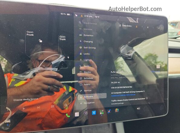 5YJ3E1EB7MF836782 2021 TESLA MODEL Серый Вид щитка приборов