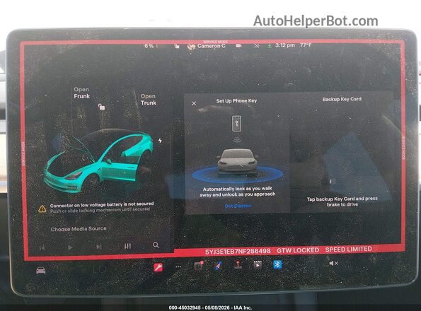 5YJ3E1EB7NF286498 2022 TESLA MODEL 3 White 