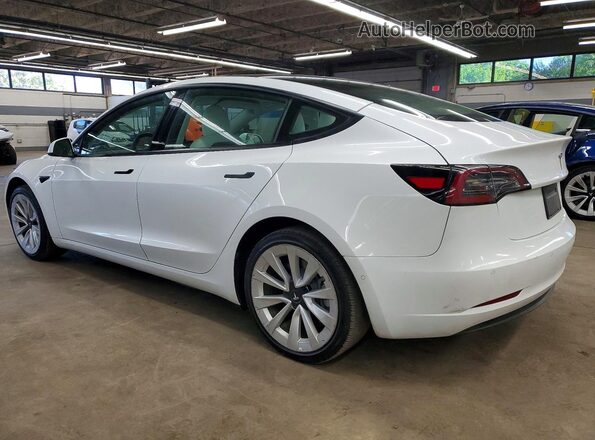 5YJ3E1EB7NF349616 2022 TESLA MODEL White უკანა მარცხენა