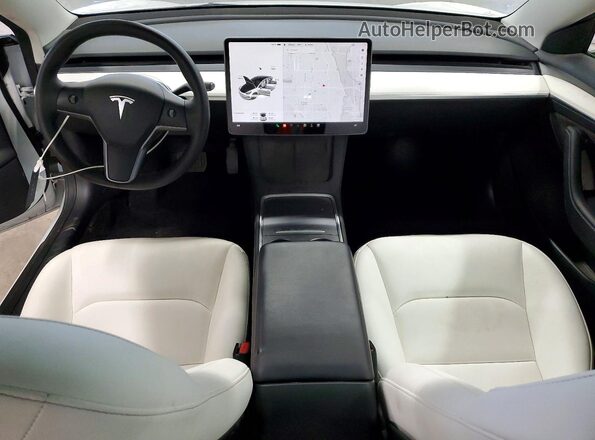 5YJ3E1EB7NF349616 2022 TESLA MODEL White წინა პანელის ხედი