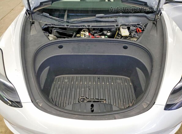5YJ3E1EB7NF349616 2022 TESLA MODEL White უკანა სალონის ხედი