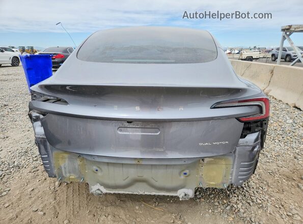 5YJ3E1EB7SF004453 2025 TESLA MODEL Серый Вид сзади