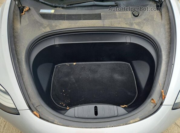 5YJ3E1EB8JF054941 2018 TESLA MODEL Серебряный Вид задней части салона